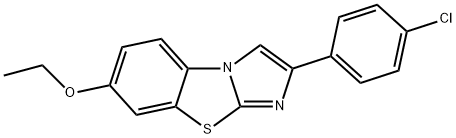 2-(4-CHLOROPHENYL)-7-ETHOXYIMIDAZO[2,1-B]BENZOTHIAZOLE Struktur