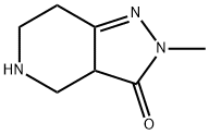 3H-Pyrazolo[4,3-c]pyridin-3-one,  2,3a,4,5,6,7-hexahydro-2-methyl- 化学構造式