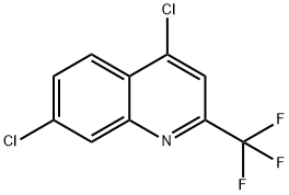 4,7-ジクロロ-2-(トリフルオロメチル)キノリン 化学構造式