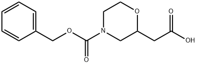 2-(4-N-CBZ-MORPHOLIN-2-YL)ACETIC ACID Structure