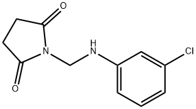 Succinimide, N-(m-chloroanilinomethyl)-, Structure