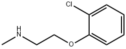 Ethylamine, 2-(o-chlorophenoxy)-N-methyl-, Structure