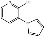 2-クロロ-3-ピロール-1-イルピリジン 化学構造式