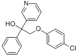 2-(4-CHLOROPHENOXY)-1-PHENYL-1-(3-PYRIDINYL)ETHANOL 结构式