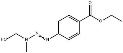 1-(4-carbethoxyphenyl)-3-hydroxymethyl-3-methyltriazene 结构式