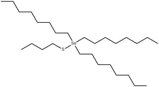 (Butylthio)trioctylstannane Structure