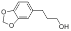 1,3-苯并间二氧杂环戊烯-5-丙醇, 7031-03-0, 结构式