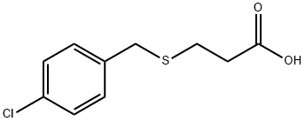 3-[(4-chlorobenzyl)thio]propanoic acid Structure