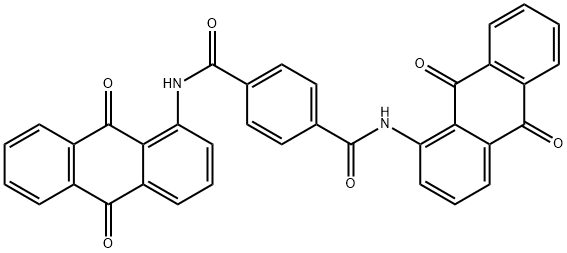 N,N'-bis(9,10-dihydro-9,10-dioxo-1-anthryl)terephthaldiamide Struktur