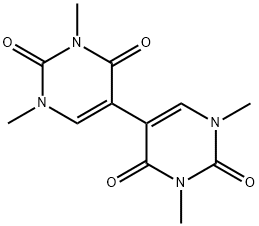 1,1',3,3'-Tetramethyl-5,5'-bipyrimidine-2,2',4,4'(1H,1'H,3H,3'H)-tetrone Structure