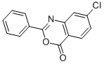 7-CHLORO-2-PHENYL-3,1-BENZOXAZIN-4-ONE 化学構造式