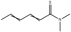 2,4-Hexadienethioamide,  N,N-dimethyl- 结构式