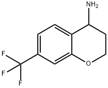 7-(三氟甲基)色满-4-胺 结构式
