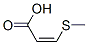 (Z)-3-(メチルチオ)アクリル酸 化学構造式