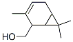 3,7,7-trimethylbicyclo[4.1.0]hept-3-ene-2-methanol Structure