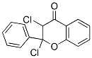 2,3-dichloro-2-phenyl-chroman-4-one 化学構造式