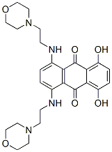 1,4-Dihydroxy-5,8-bis((2-(4-morpholinyl)ethyl)amino)-9,10-anthracenedi one Structure