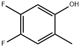 4,5-ジフルオロ-2-メチルフェノール 化学構造式