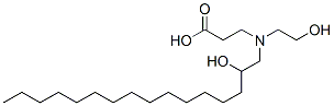 N-(2-hydroxyethyl)-N-(2-hydroxyhexadecyl)-beta-alanine|
