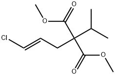 2-[(2E)-3-氯-2-丙烯-1-基]-2-(1-甲基乙基)-丙二酸-1,3-二甲酯, 705259-97-8, 结构式