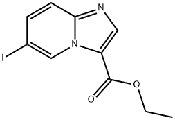 IMidazo[1,2-a]pyridine-3-carboxylic acid, 6-iodo-, ethyl ester Structure