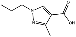 3-METHYL-1-PROPYL-1 H-PYRAZOLE-4-CARBOXYLIC ACID Structure