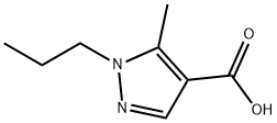 5-甲基-1-丙基-1H-吡唑-4-羧酸, 705270-06-0, 结构式