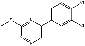 5-(2,4-Dichlorophenyl)-3-methylthio-1,2,4-triazine Structure