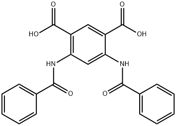 4,6-BIS(BENZOYLAMINO)-1,3-BENZENEDICARBOXYLIC ACID, 70553-45-6, 结构式