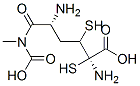 (2R)-2-amino-3-[(2R)-2-amino-3-(carboxymethylamino)-3-oxopropyl]disulfanylpropanoic acid Struktur