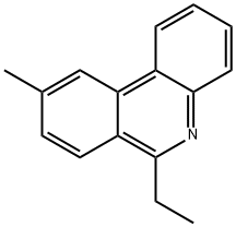 Phenanthridine, 6-ethyl-9-methyl- (9CI) Structure