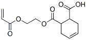 4-Cyclohexene-1, 2-dicarboxylic acid, mono[2-[(1-oxo-2-propenyl)oxy]-ethyl]ester 化学構造式