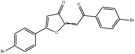 3(2H)-Furanone, 5-(4-bromophenyl)-2-(2-(4-bromophenyl)-2-oxoethylidene )- Structure