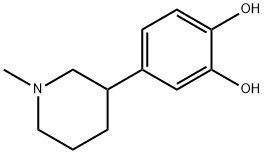 1,2-Benzenediol, 4-(1-methyl-3-piperidinyl)- (9CI) 化学構造式