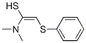 Ethenethiol,  1-(dimethylamino)-2-(phenylthio)- 化学構造式