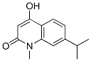 2(1H)-Quinolinone, 4-hydroxy-1-methyl-7-(1-methylethyl)- (9CI) 化学構造式