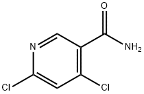 4,6-ジクロロニコチンアミド 化学構造式