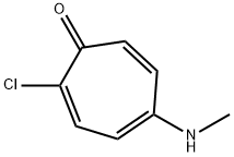 2,4,6-Cycloheptatrien-1-one,  2-chloro-5-(methylamino)- 化学構造式