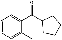シクロペンチル2-メチルフェニルケトン 化学構造式