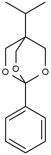 4-phenyl-1-propan-2-yl-3,5,8-trioxabicyclo[2.2.2]octane 结构式