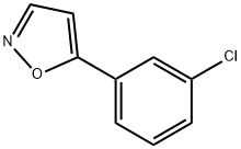 5-(3-CHLOROPHENYL)ISOXAZOLE, 7064-34-8, 结构式