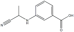 Benzoic acid, 3-[(1-cyanoethyl)amino]-, (-)- (9CI) 化学構造式