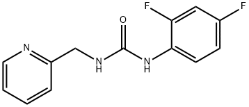 N-(2,4-difluorophenyl)-N'-(2-pyridinylmethyl)urea 结构式