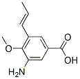 Benzoic acid, 3-amino-4-methoxy-5-(1-propenyl)- (9CI),706792-74-7,结构式