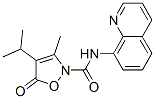 2(5H)-Isoxazolecarboxamide,  3-methyl-4-(1-methylethyl)-5-oxo-N-8-quinolinyl- Struktur