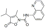 2(5H)-Isoxazolecarboxamide,  3-methyl-4-(1-methylethyl)-5-oxo-N-8-quinolinyl-,706803-58-9,结构式