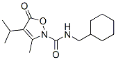 2(5H)-Isoxazolecarboxamide,  N-(cyclohexylmethyl)-3-methyl-4-(1-methylethyl)-5-oxo- Struktur