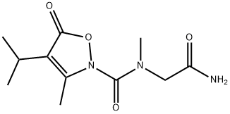2(5H)-Isoxazolecarboxamide,  N-(2-amino-2-oxoethyl)-N,3-dimethyl-4-(1-methylethyl)-5-oxo-,706803-86-3,结构式