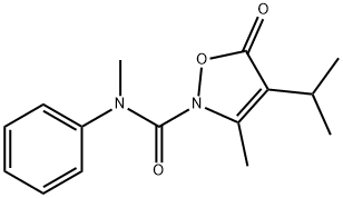2(5H)-Isoxazolecarboxamide,  N,3-dimethyl-4-(1-methylethyl)-5-oxo-N-phenyl- 结构式