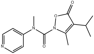2(5H)-Isoxazolecarboxamide,  N,3-dimethyl-4-(1-methylethyl)-5-oxo-N-4-pyridinyl- Structure